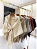 Knitted Cape w/ Buckle Detailing